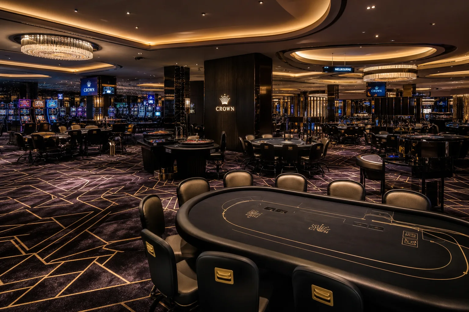 Southbank Tables casino floor