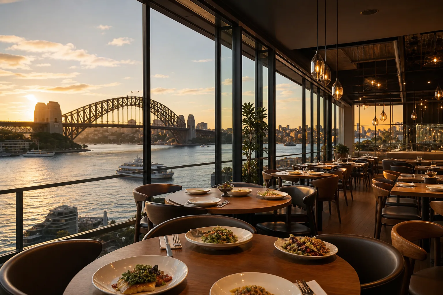 Harbour Glass Room restaurant in Sydney